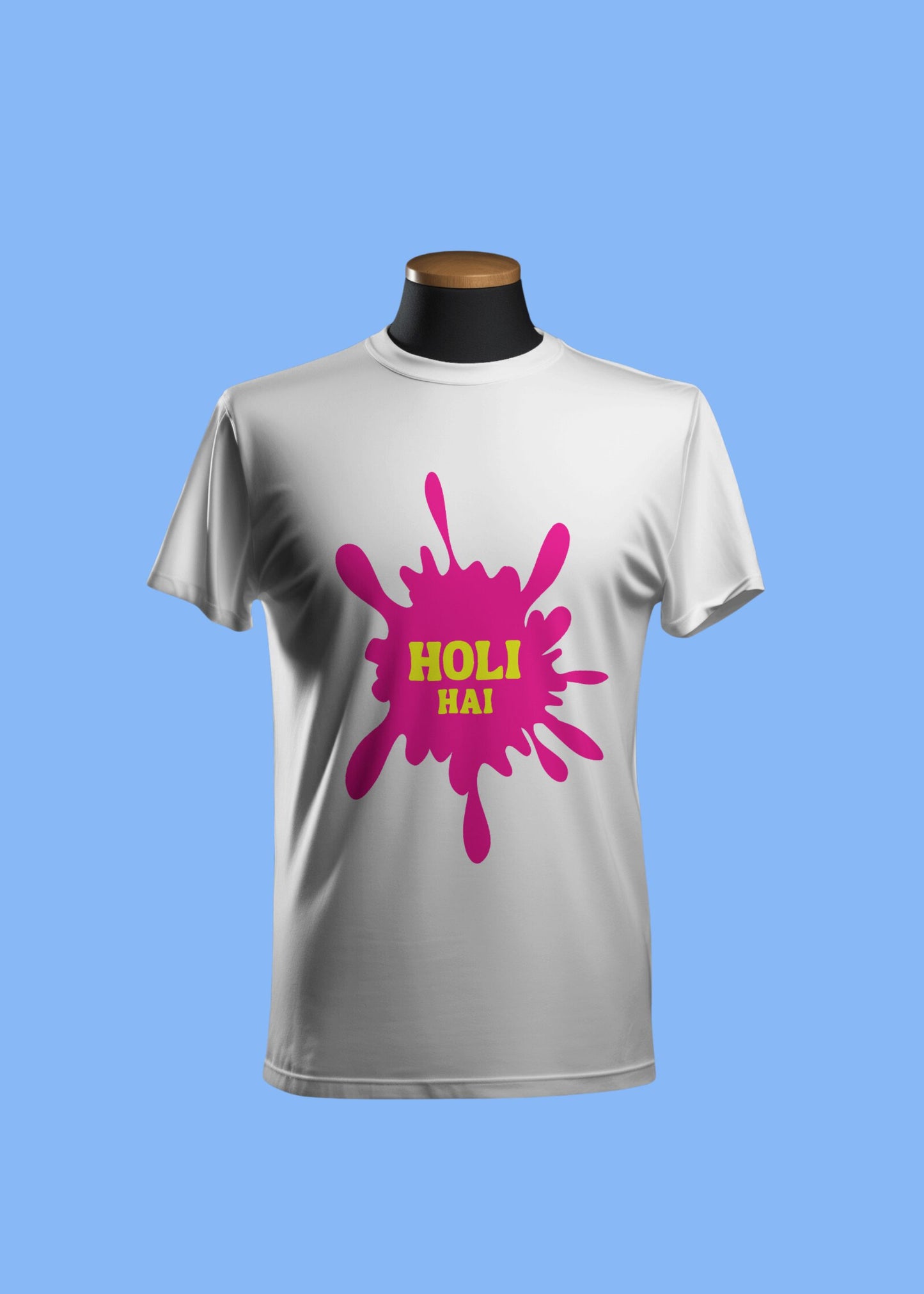 Holi T-Shirt (D-0001) | 100% Cotton | For Kids aged 5 to 10 years old