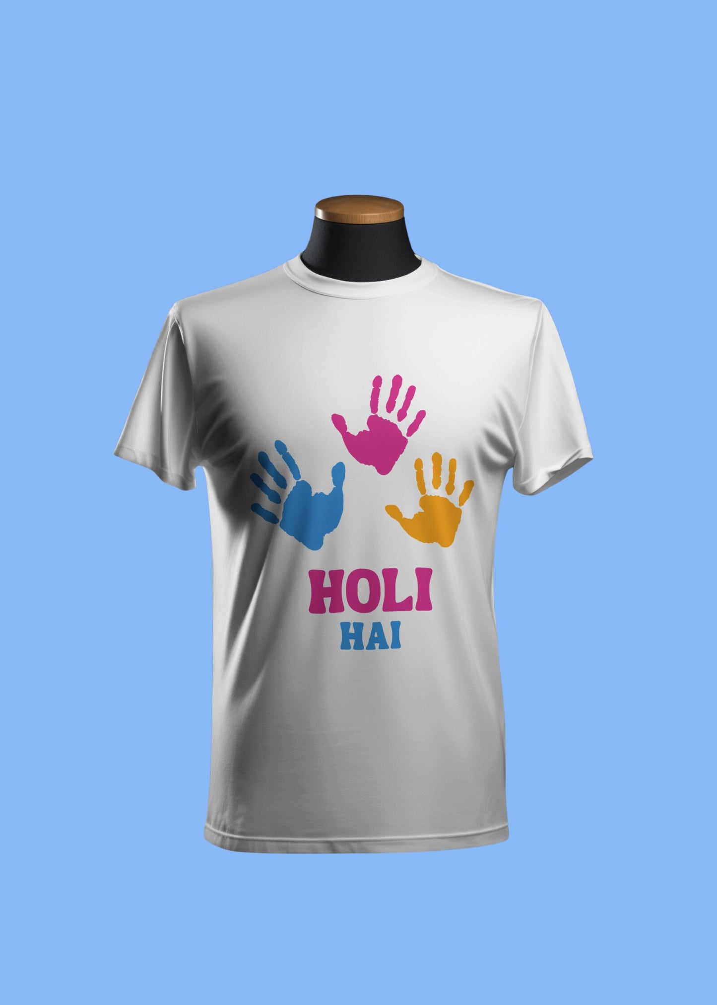 Holi T-Shirt (D-0002) | 100% Cotton | For Kids aged 5 to 10 years old