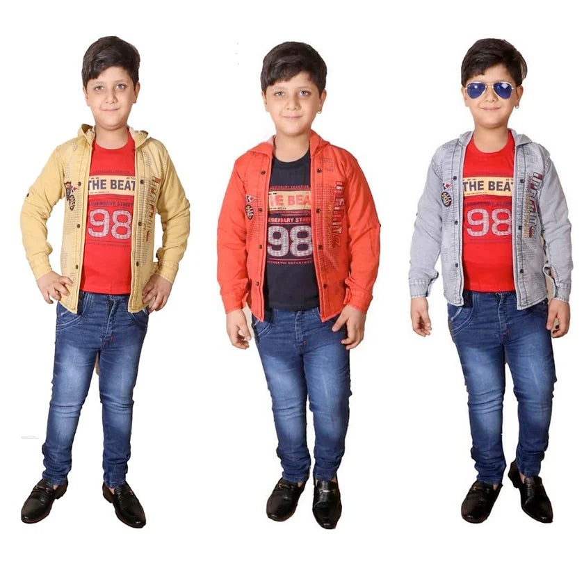 Beat 98 Jacket set with T-Shirt and Jeans